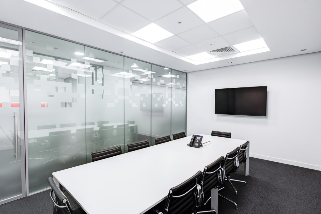 glass partition walls