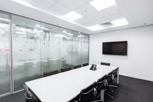 glass partition wall